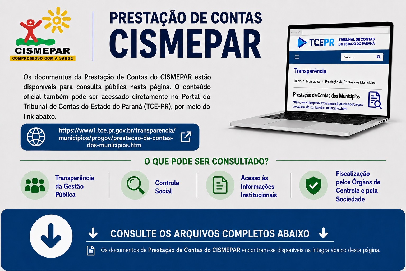 Prestação de Contas do CISMEPAR